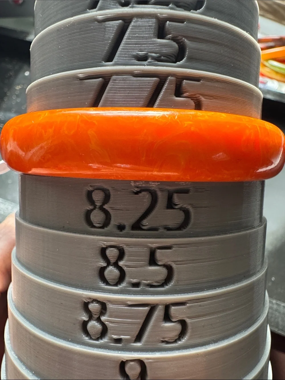 Orange Tangerine Bakelite Bangle Bracelet